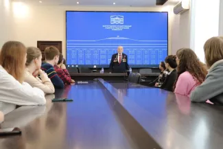 В ВГСПУ состоялась встреча ветерана Великой Отечественной войны Анатолия Михайловича Терехова со студентами