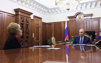 Встреча спикера СФ с Президентом РФ 