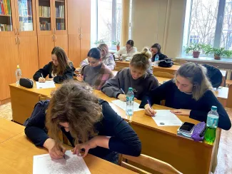 Студенты института иностранных языков ВГСПУ проверили грамотность в ходе Всероссийской акции «Tolles Diktat»