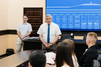 Вручение дипломов магистров