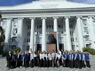 ВГСПУ встречает делегацию из Государственного гуманитарно‑технологического университета