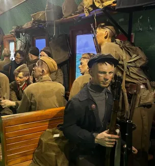 «Поезд Победы»: студентки ВГСПУ стали волонтёрами уникального историко-просветительского музея
