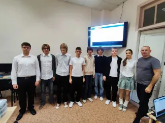 Лицеисты в кванториуме